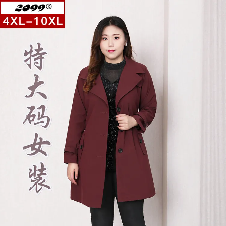 20223T风衣女中长款春季长袖上衣显瘦遮肚腩藏肉洋气休闲外套大码