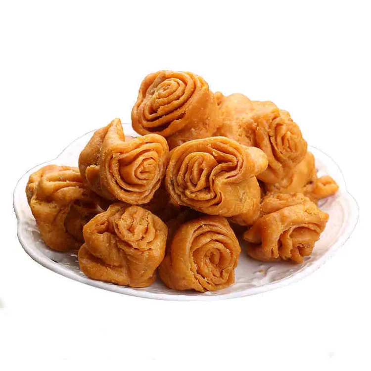 安徽特产油炸香辣味葱香原味小狮子头酥脆500克1份散装称重包邮