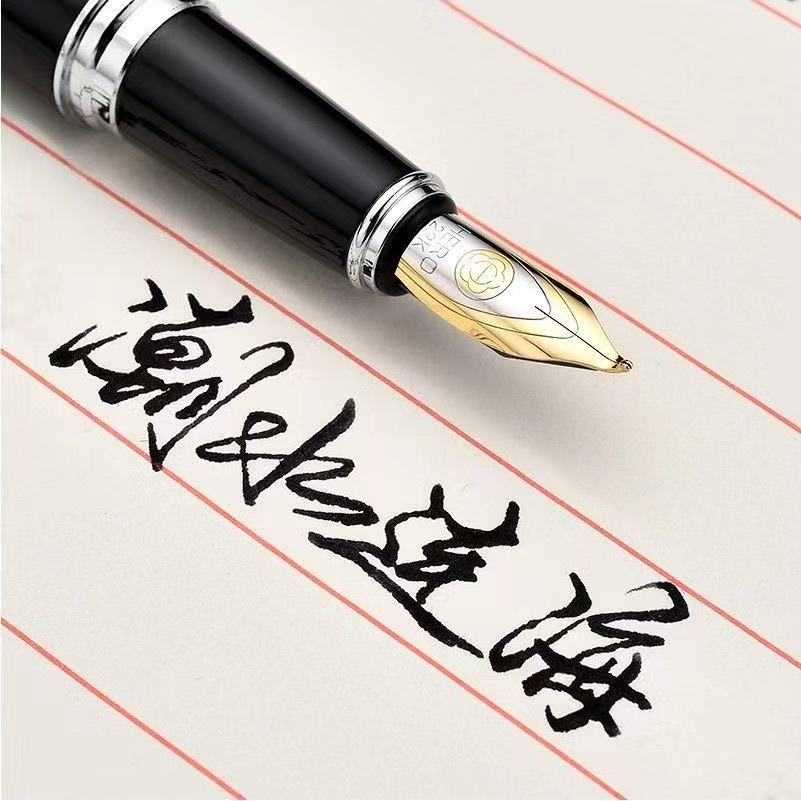 英雄382弯尖美工钢笔学生硬笔书法弯头钢笔