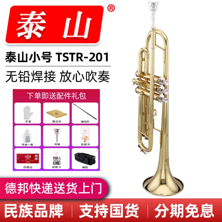 泰山小号乐器TSTR-201乐队小号成人儿童专业演奏考级初学降B调