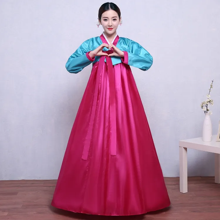 改良韩服女成人朝鲜服装鲜族服传统韩国古装大长今民族舞蹈演出服