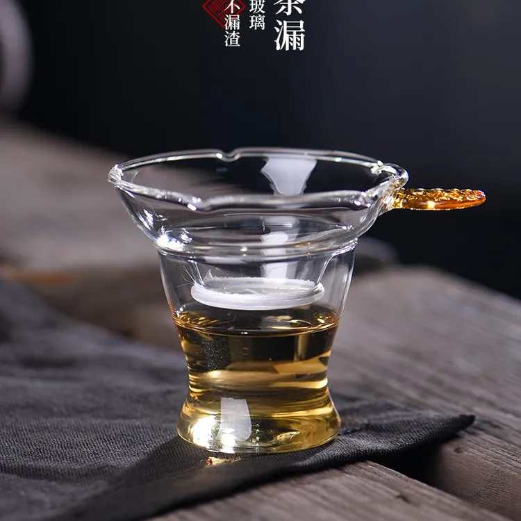 陶瓷故事吉祥茶漏茶滤手工高档茶具茶道配件滤茶器茶隔茶叶过滤器