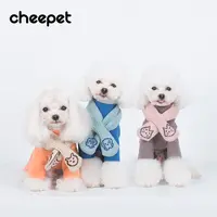 cheepet/趣派小动物针织围巾百搭保暖毛绒泰迪雪纳瑞