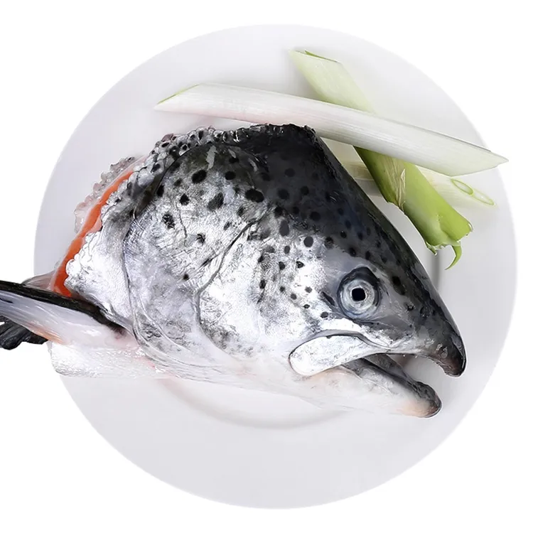 尝鲜生 挪威三文鱼头400g-600g /个 抽真空袋装 冰鲜速冻顺丰发货