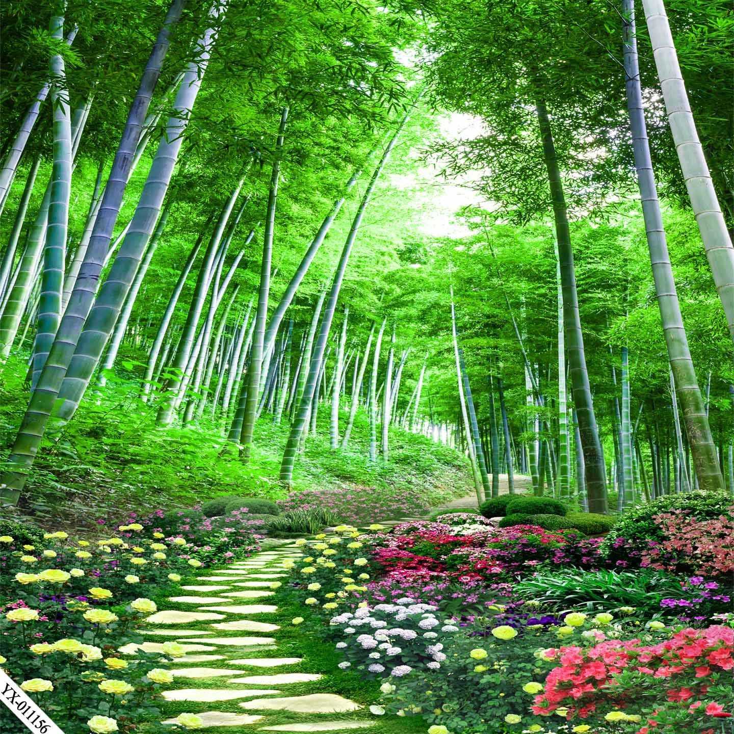 直播间主播背景墙拍段子3d窑洞乡村山水田园风景房屋网红背景布