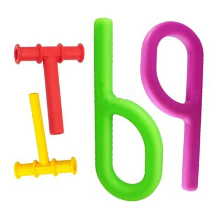 T字牙胶P字牙胶咬胶棒语言咀嚼口肌言语训练工具唐氏自闭症语康复