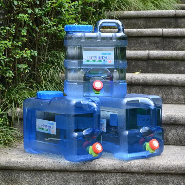户外水桶大容量车载饮水桶塑料便携式储水用家用手提加厚食品级pc