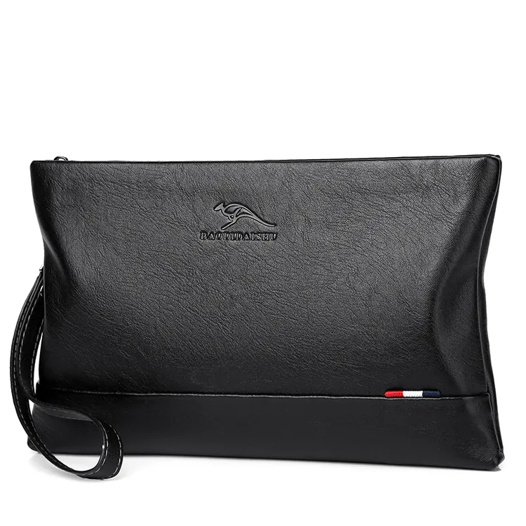 男士手拿包正品商务大容量夹包手包信封包潮休闲时尚简约钱包百搭