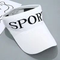 Sport空顶帽跑步运动字母针织帽子户外遮阳帽防晒帽秋冬韩版休闲