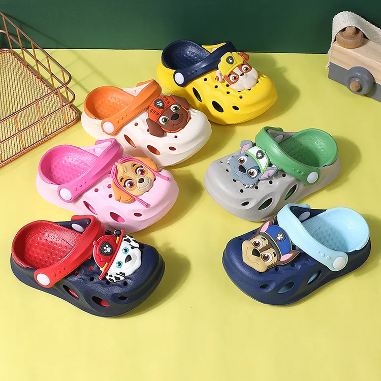 PAW PATROL/汪汪队立大功夏季男室内软底防滑卡通宝宝家居洞洞鞋