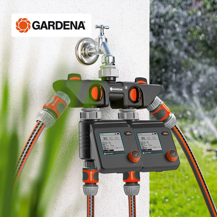 德国嘉丁拿GARDENA进口花园水源分流器 家用水龙头转接四路分水阀