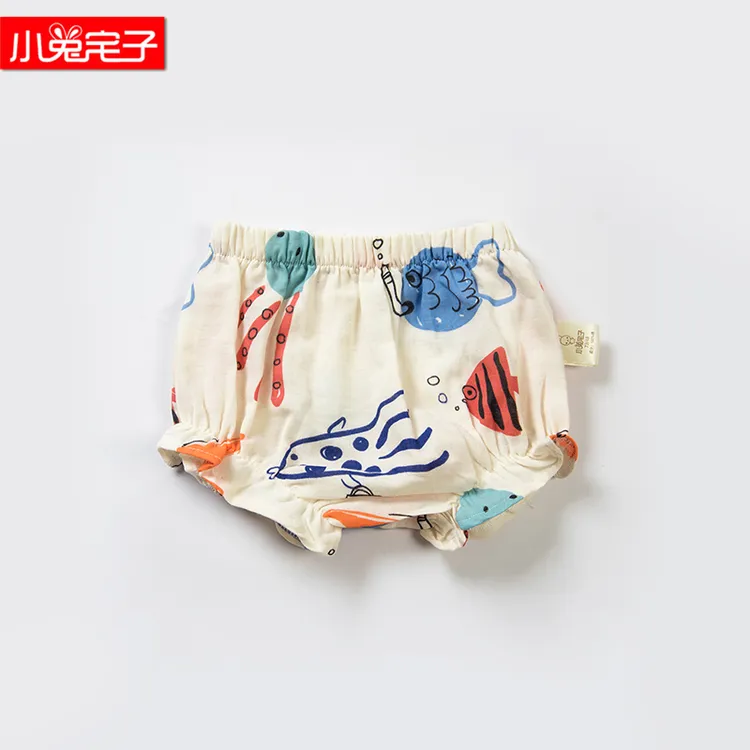 女童短裤2022新款夏季洋气休闲可爱棉纱布透气宝宝裤子婴儿裤