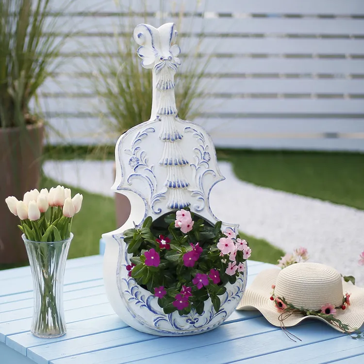 花中园太阳能灯户外庭院装饰摆件花园阳台露台花盆