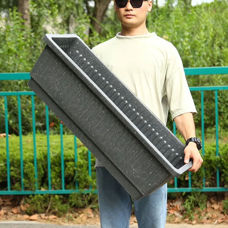 长方形塑料花盆大号特大号阳台长条花槽庭院荷花睡莲阳台种植蔬菜