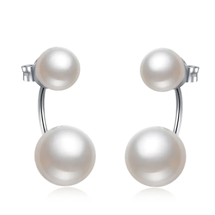 佰色传情 | S925银淡水珍珠耳钉耳饰一款两戴可拆卸耳坠耳环
