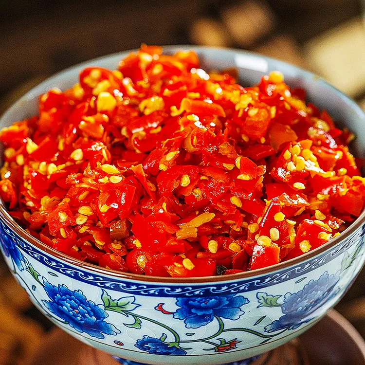 剁辣椒炒菜拌饭农家风味老坛腌制手工朝天椒香辣下饭辣椒酱500克