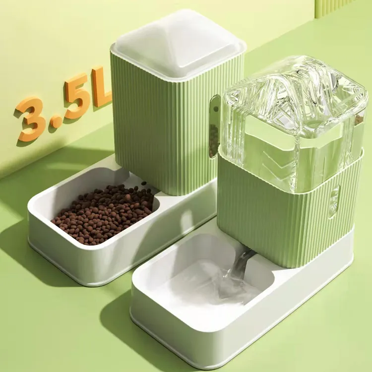 猫咪饮水器狗狗自动喂食器猫碗不湿嘴猫盆狗碗宠物饮水机用品