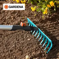 德国进口嘉丁拿GARDENA家用园艺工具耙子 花园耕地松土钉耙农具