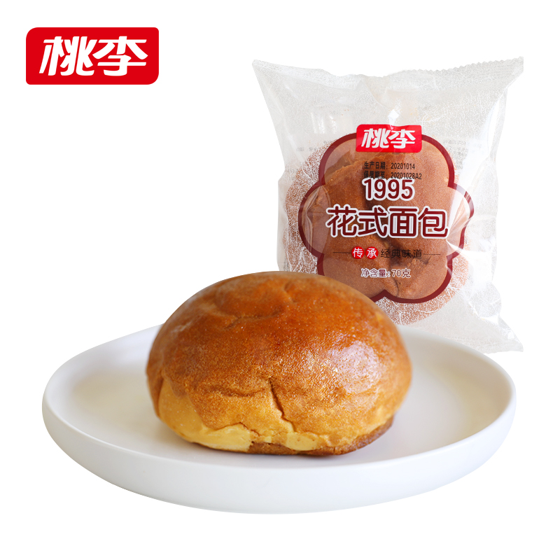 【超级福袋】桃李 花式老面包70g*5袋/共350g