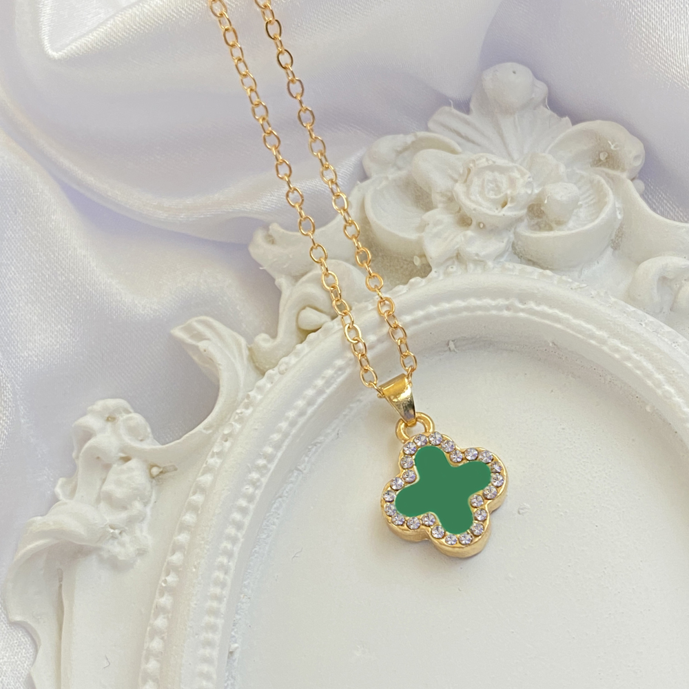 合金吊坠 四叶草吊坠时尚ins项链女