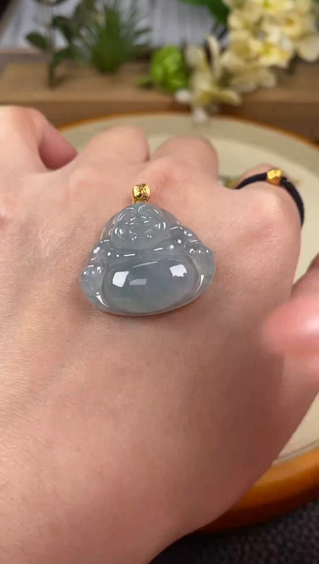 【闪购商品】翡翠吊坠(赠链)18K金镶嵌15+258