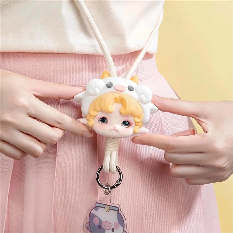 可可【拆盒】米卷睡衣派对挂绳系列潮玩盲盒代拆