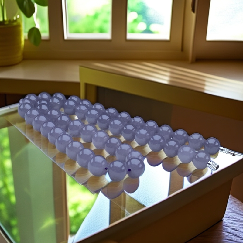 A600号精品时尚烟紫项链10mm多样性发一件