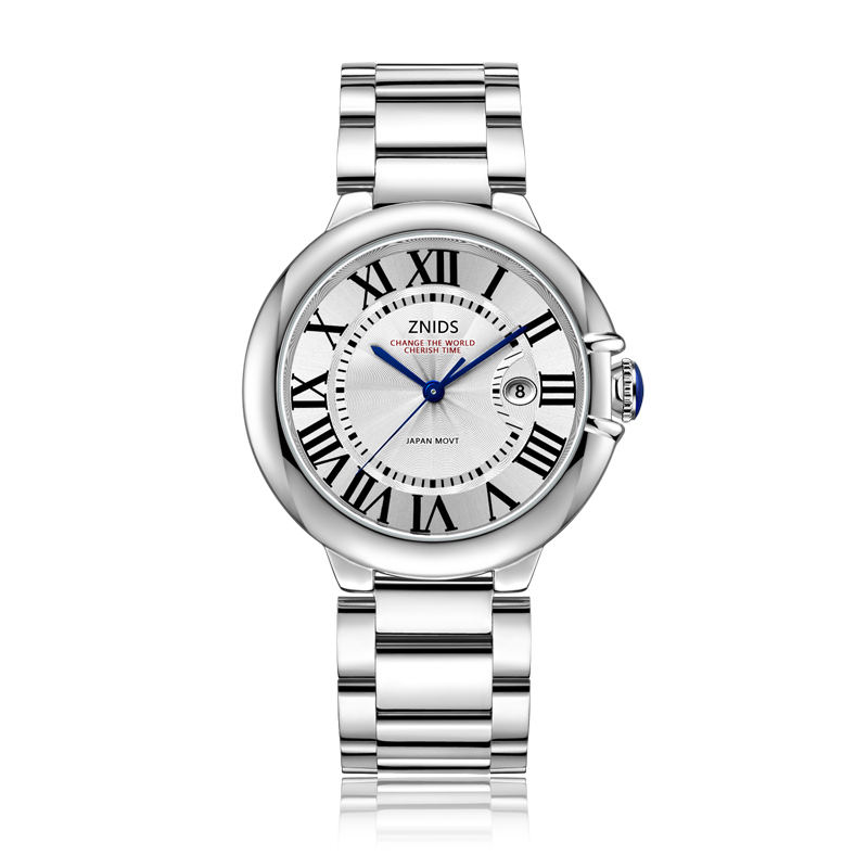 【22号】 气球蓝针高档奢华 全自动防水男士腕表