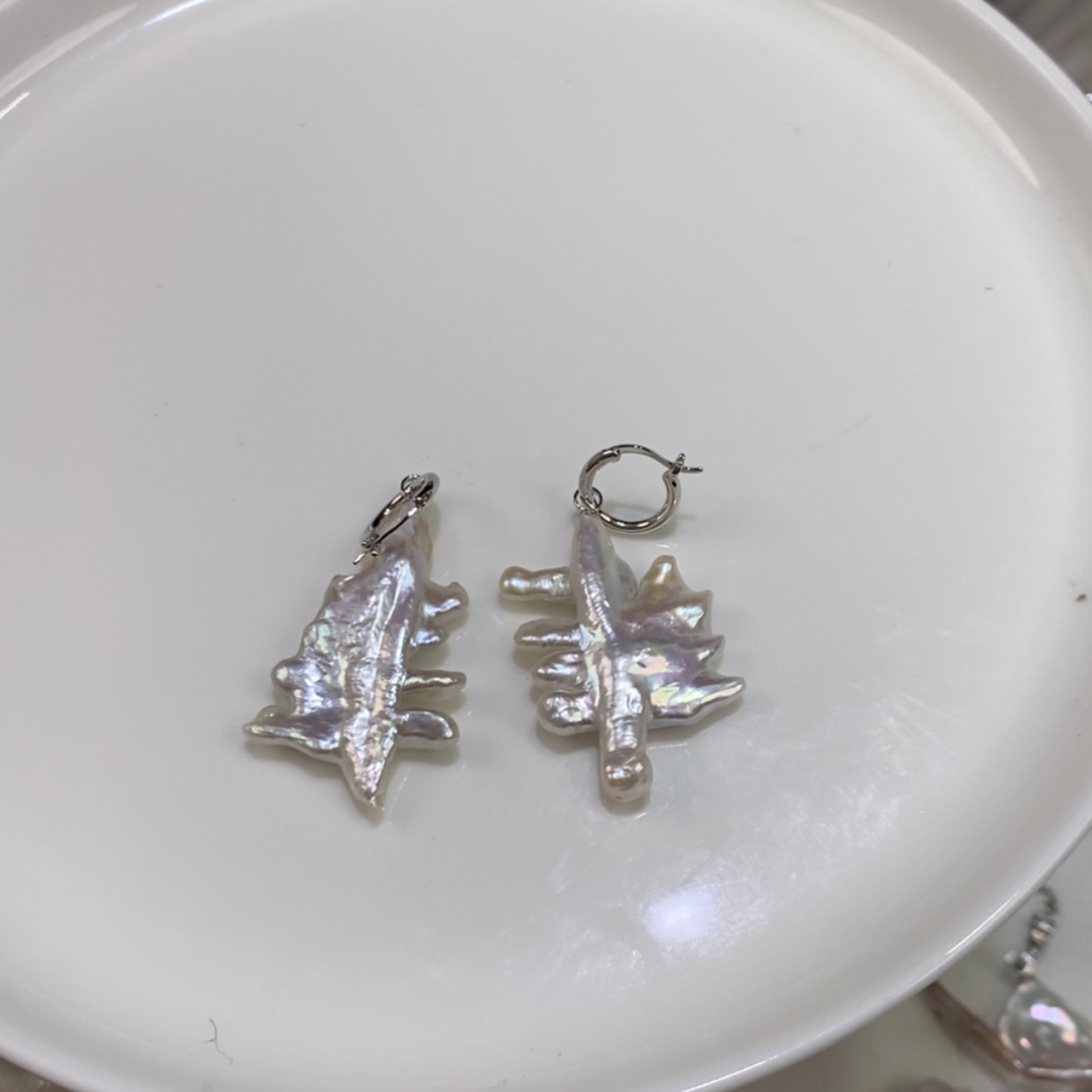 【闪购商品】淡水珍珠耳饰银S925镶嵌