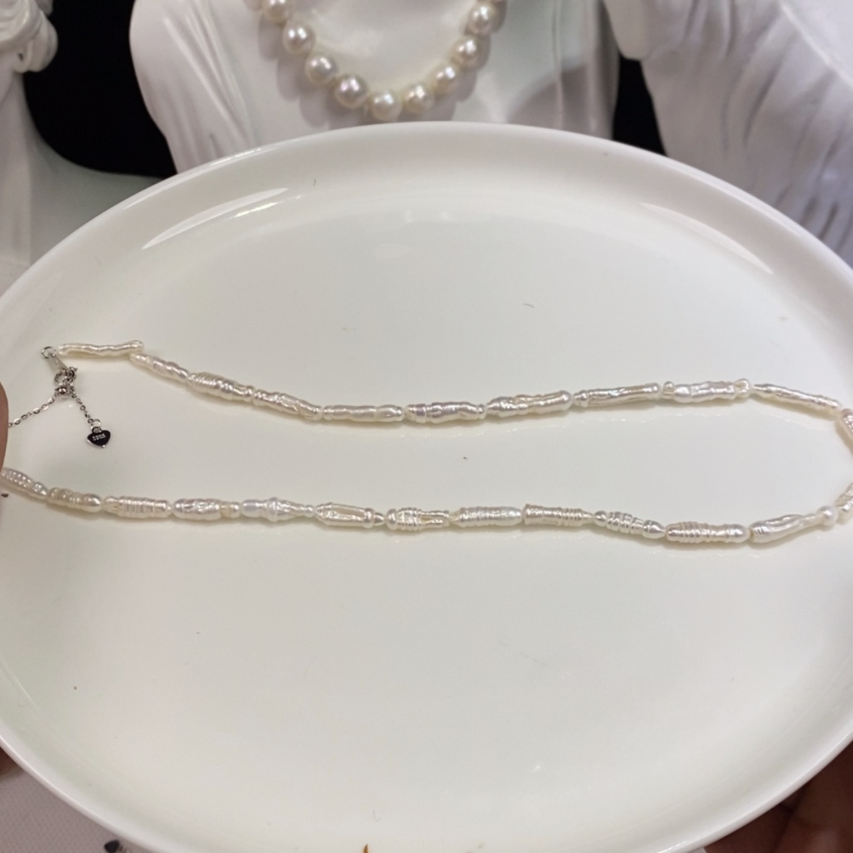 【闪购商品】淡水珍珠颈饰银S925镶嵌