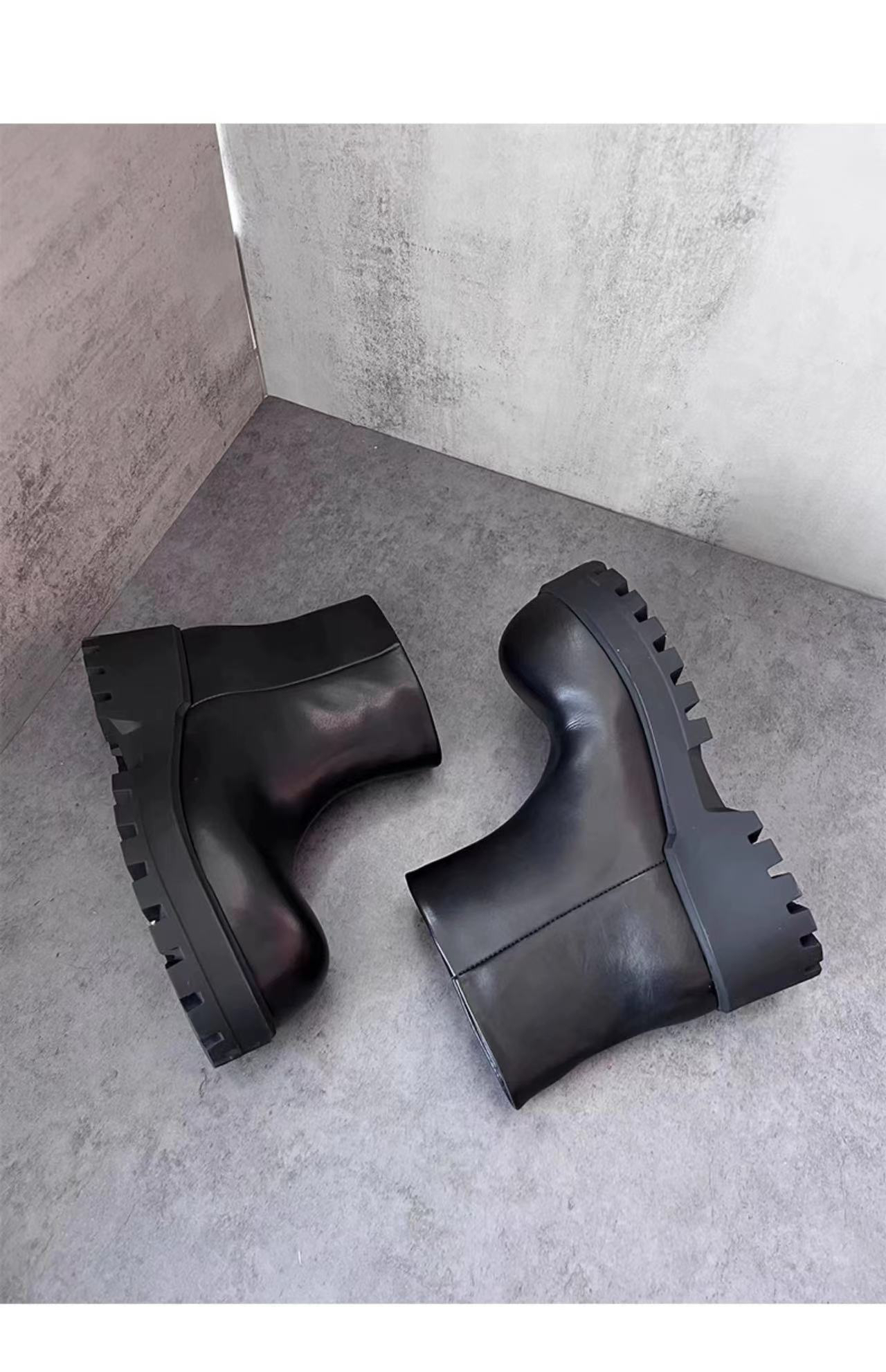 胎牛百搭时尚烟桶靴