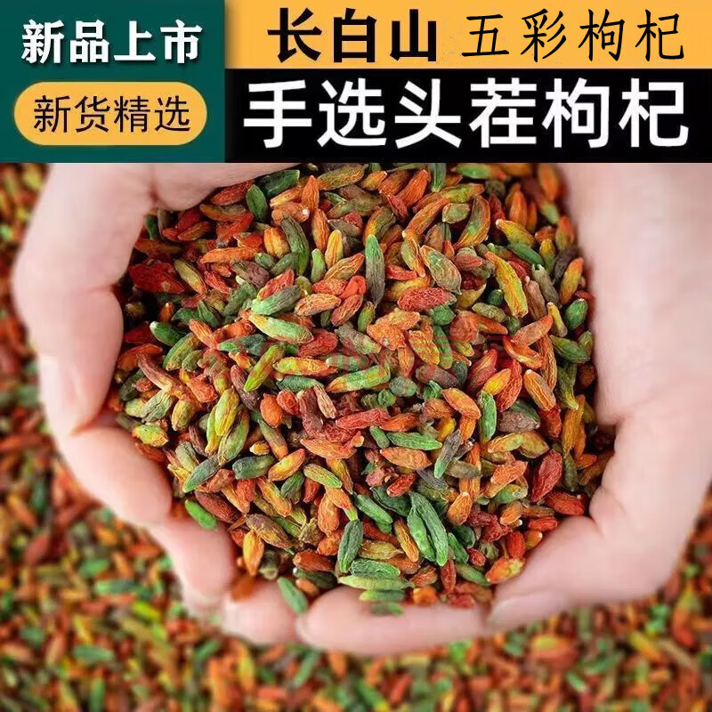 花枸杞长白山食用泡水茶枸杞男性女性无硫无杂新鲜采摘 250克装