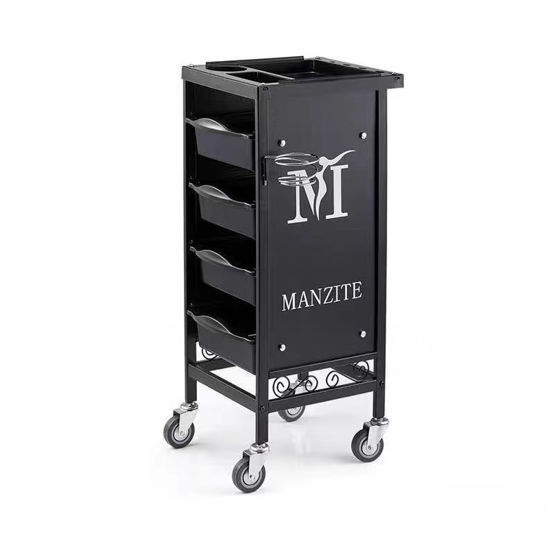 理发工具手推车美容美发多功能加厚杠车发廊剪发烫染储物滑轮推车