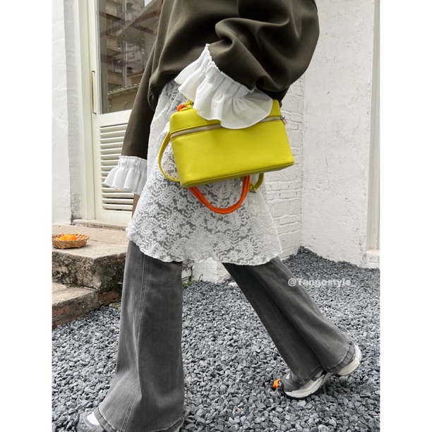 HELLOTANGO《灰色轨迹》小众休闲百搭显瘦牛仔微喇裤F130#