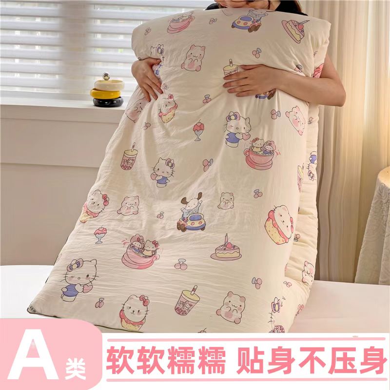 夏天用空调被夏凉被舒适软糯被子夏被棉花盖被单人贴身棉被纯棉