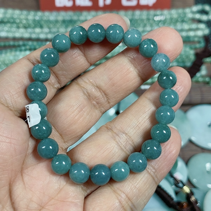 【闪购商品】翡翠颈饰未镶嵌玉手链女款卡7.8