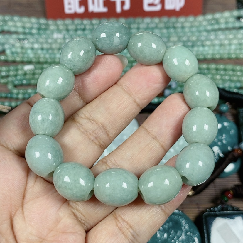 【闪购商品】翡翠颈饰未镶嵌玉手链男款