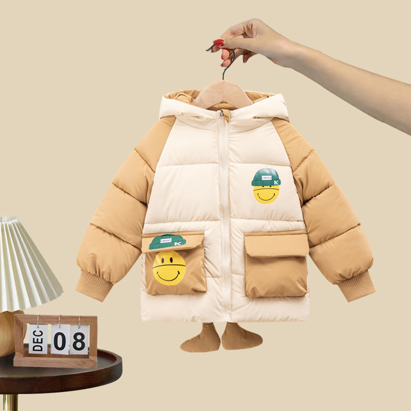 童装男童冬装加厚时尚棉服短款儿童冬季外套洋气保暖新款棉袄潮