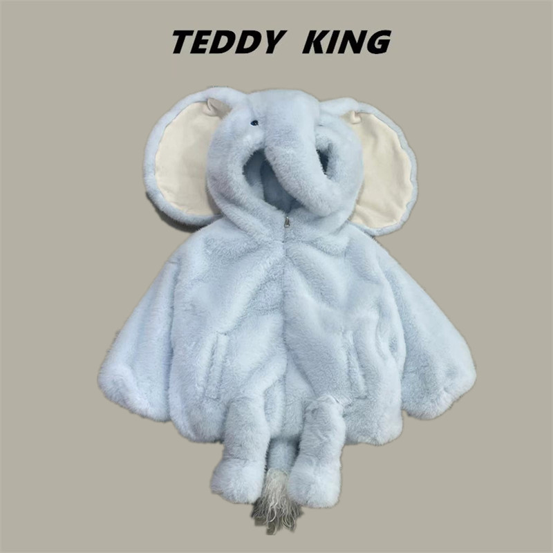 teddyking毛毛外套 TXB24891 25新款 中小童  新款休闲  小飞象