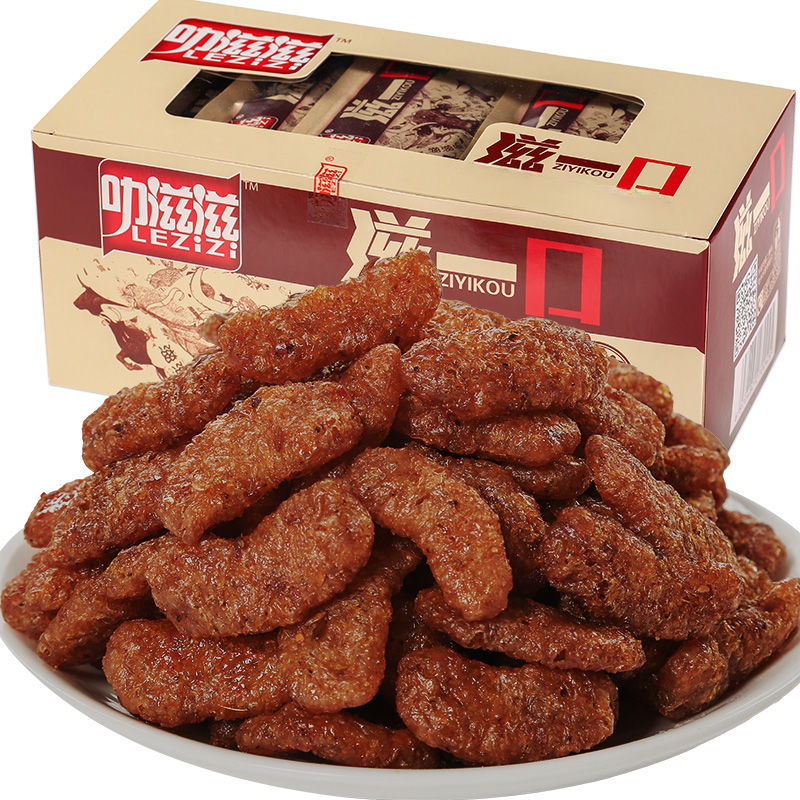 叻滋滋滋一口韩式素牛肉零食爆辣大豆素肉8090后小时怀旧小吃食品