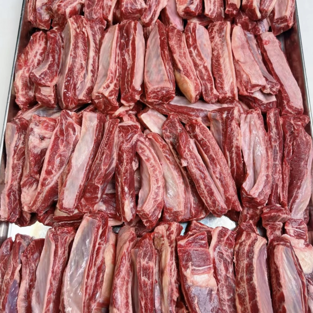 谷饲牛肋条去骨纯肉西冷短肋条原切原包烤肉红烧顺丰包邮