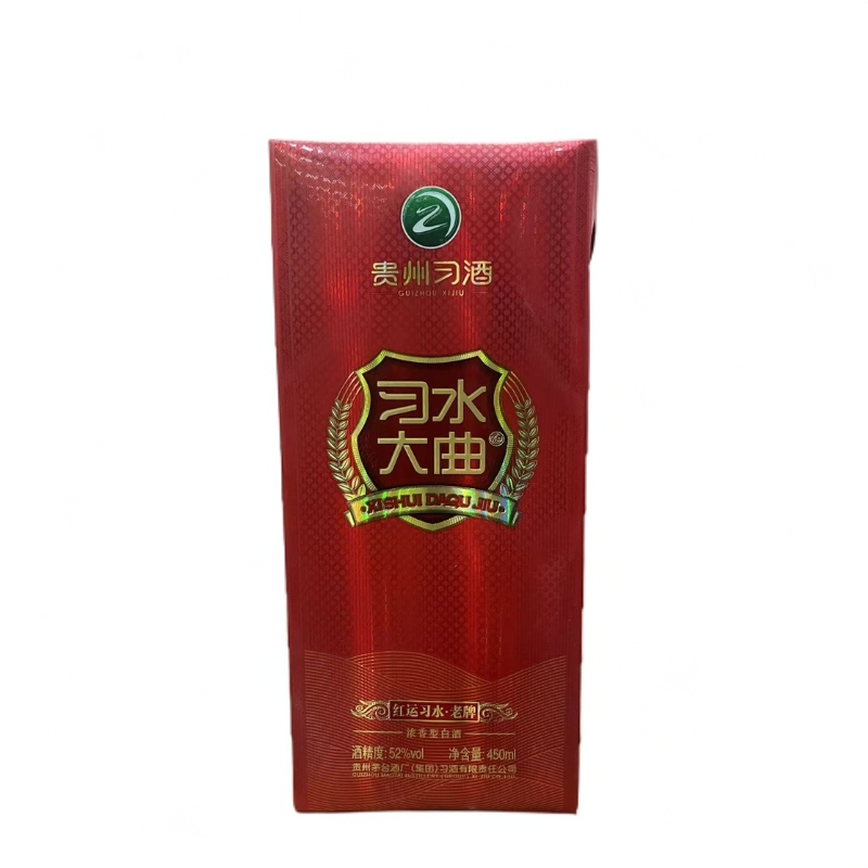 习酒习水大曲红运 浓香型  自饮品鉴送礼摆柜白酒52度450ml