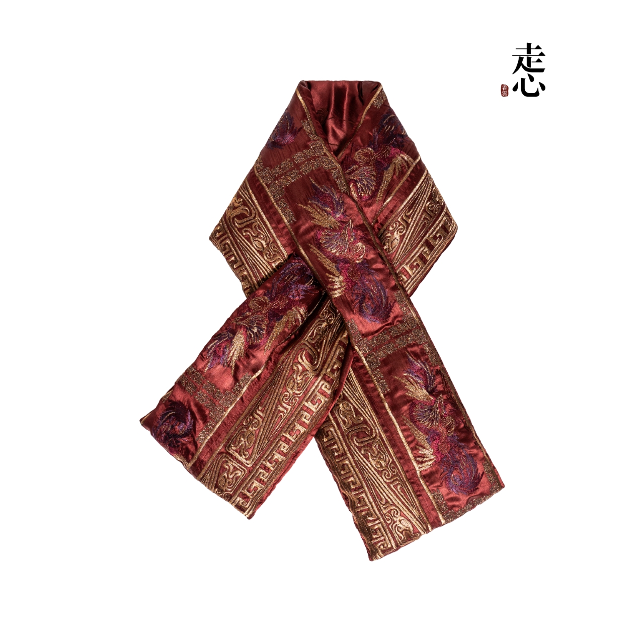 【香云走心】山海经红金围巾24Z2279M