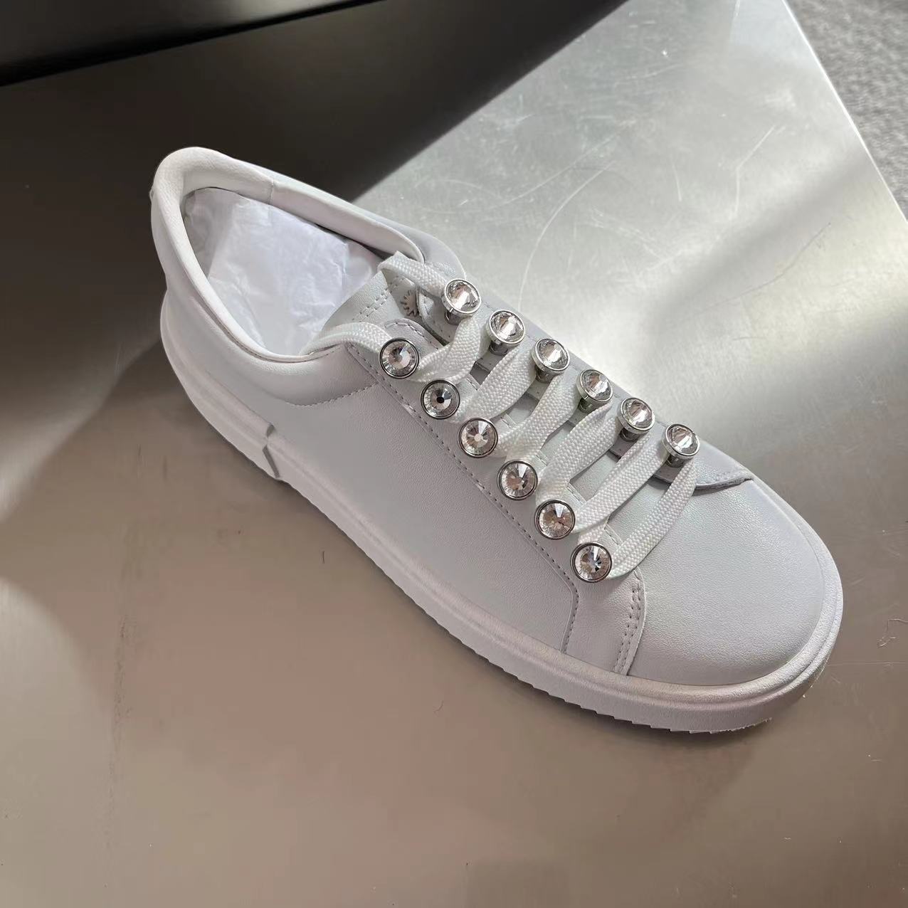 『COCOwang』运动系带休闲鞋时尚舒适百搭女鞋低帮平底小白鞋sw0001