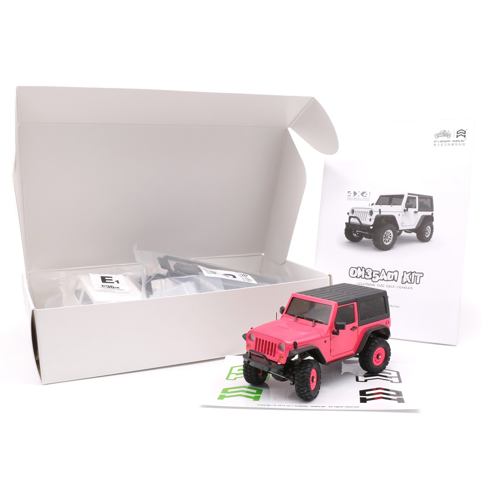 奥兰多汉特A01两门牧马人RC仿真攀爬车KIT版1/35