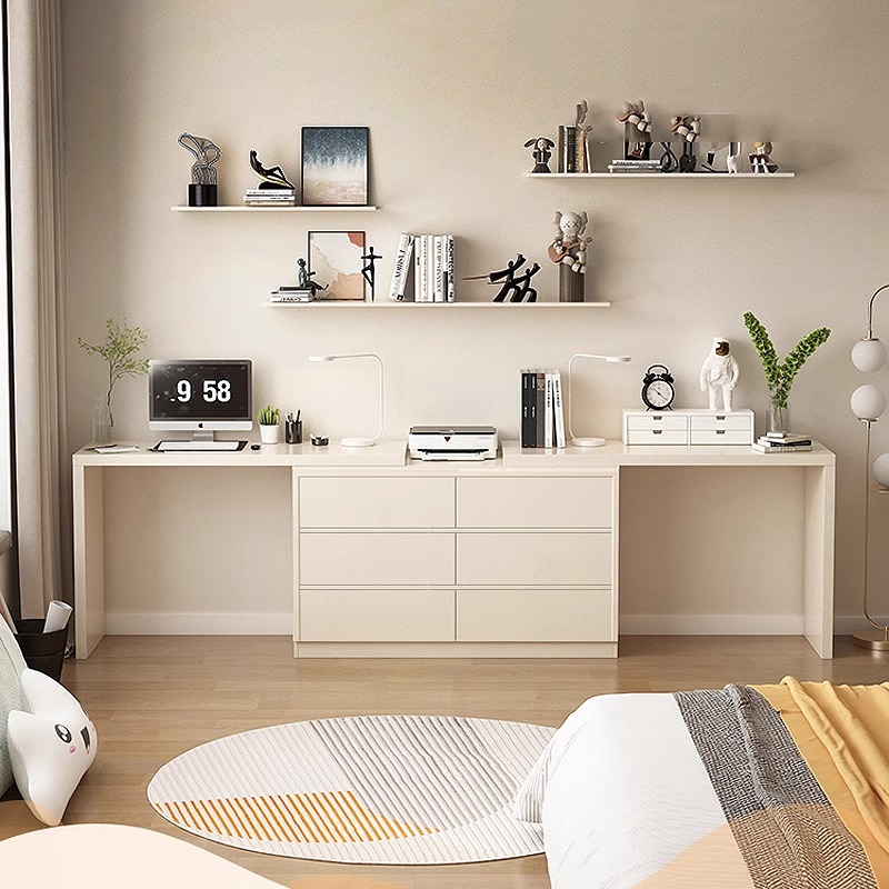 书房书桌轻奢简约现代学生家用写字台卧室简约梳妆台电脑桌化妆桌