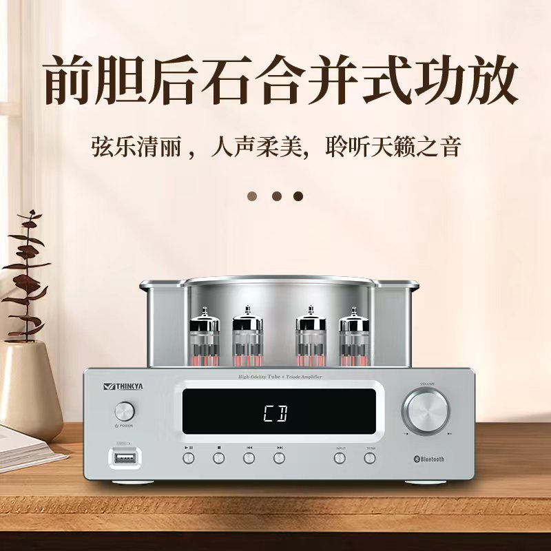THINKYADVR102前胆后石合并式胆机功放一体机发烧人声HIFI音质