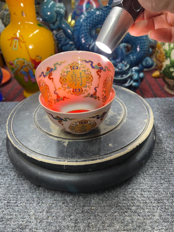 红胎六艺压手杯主人杯茶具