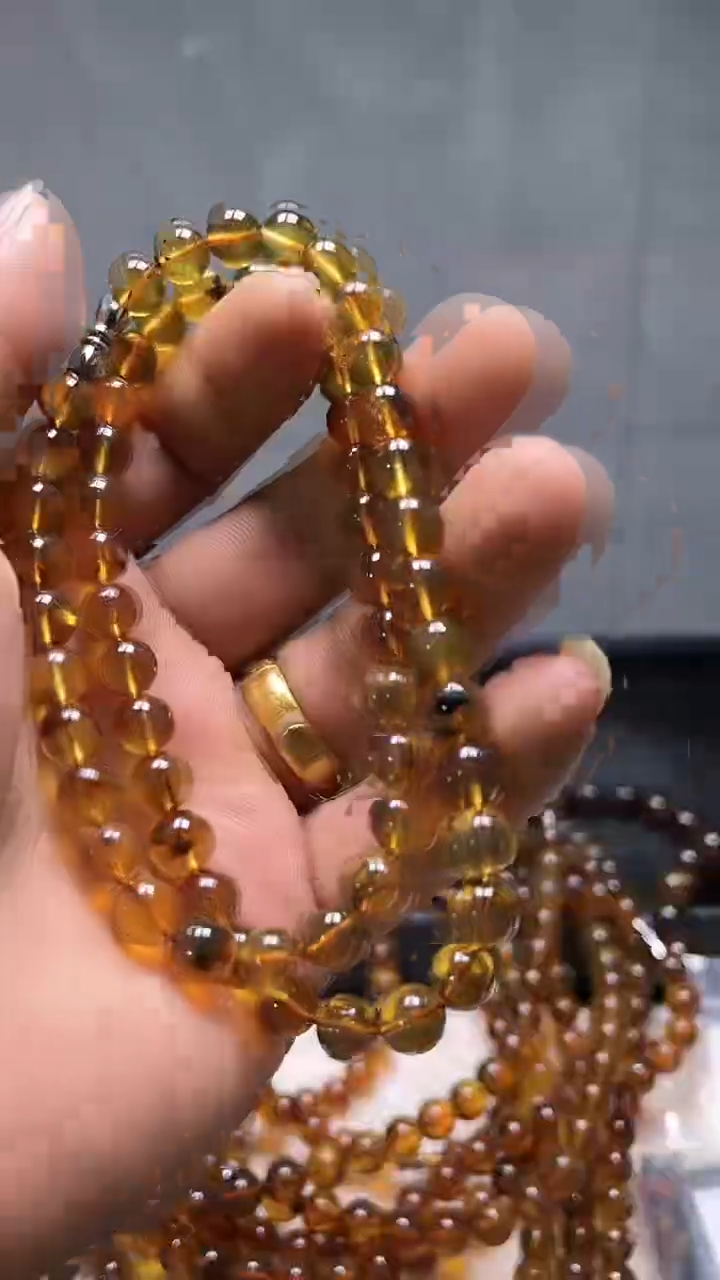 【闪购商品】琥珀颈饰未镶嵌d729灵草妈妈链7多样性发货拍一发一