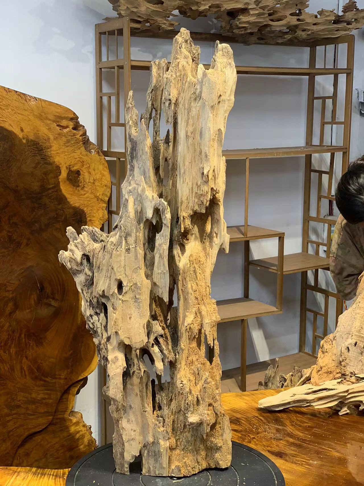 自然风化木落地摆件